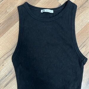 Zara black small tank
